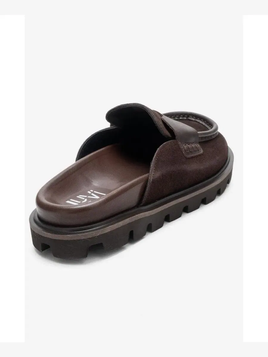 Женские мюли Vela Leather Slipper Forever & Always Shoes — изображение 5 из 5, коричневый