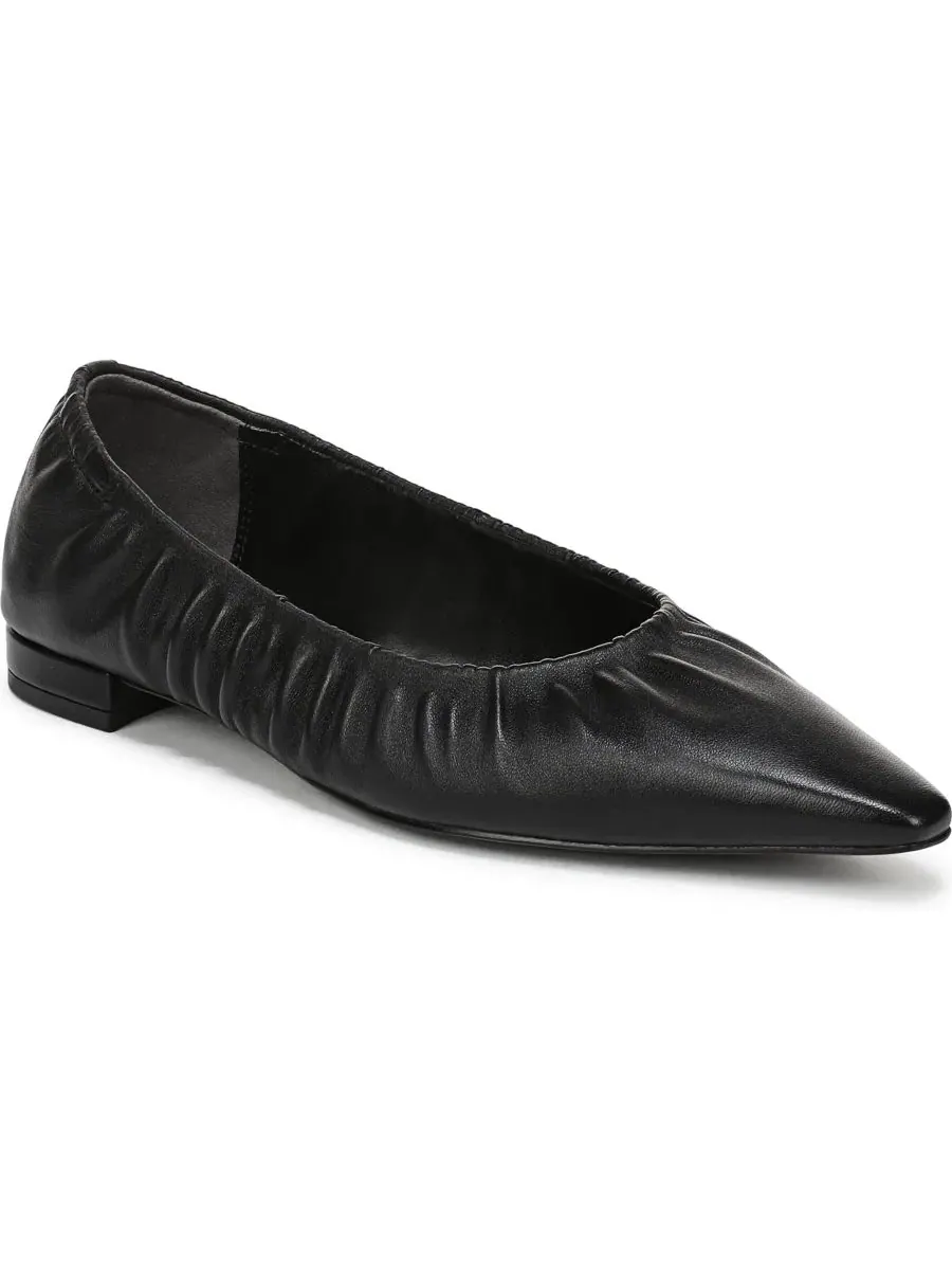 Балетки с острым мысом и драпировкой Essex Sam Edelman — изображение 1 из 5, черный