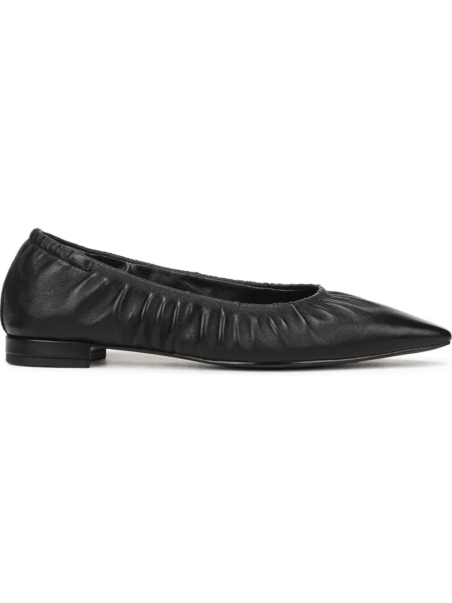 Балетки с острым мысом и драпировкой Essex Sam Edelman — изображение 2 из 5, черный