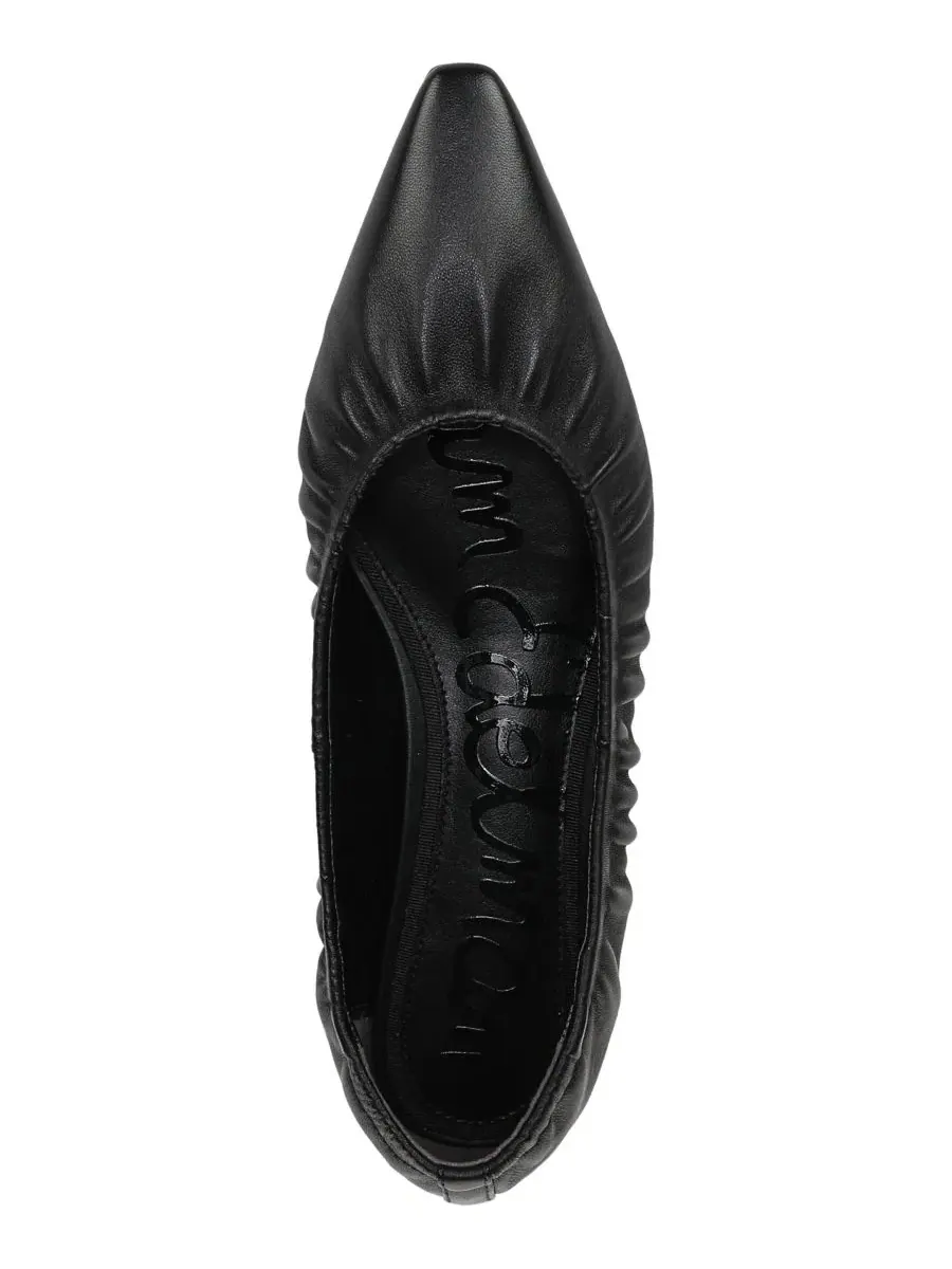 Балетки с острым мысом и драпировкой Essex Sam Edelman — изображение 4 из 5, черный