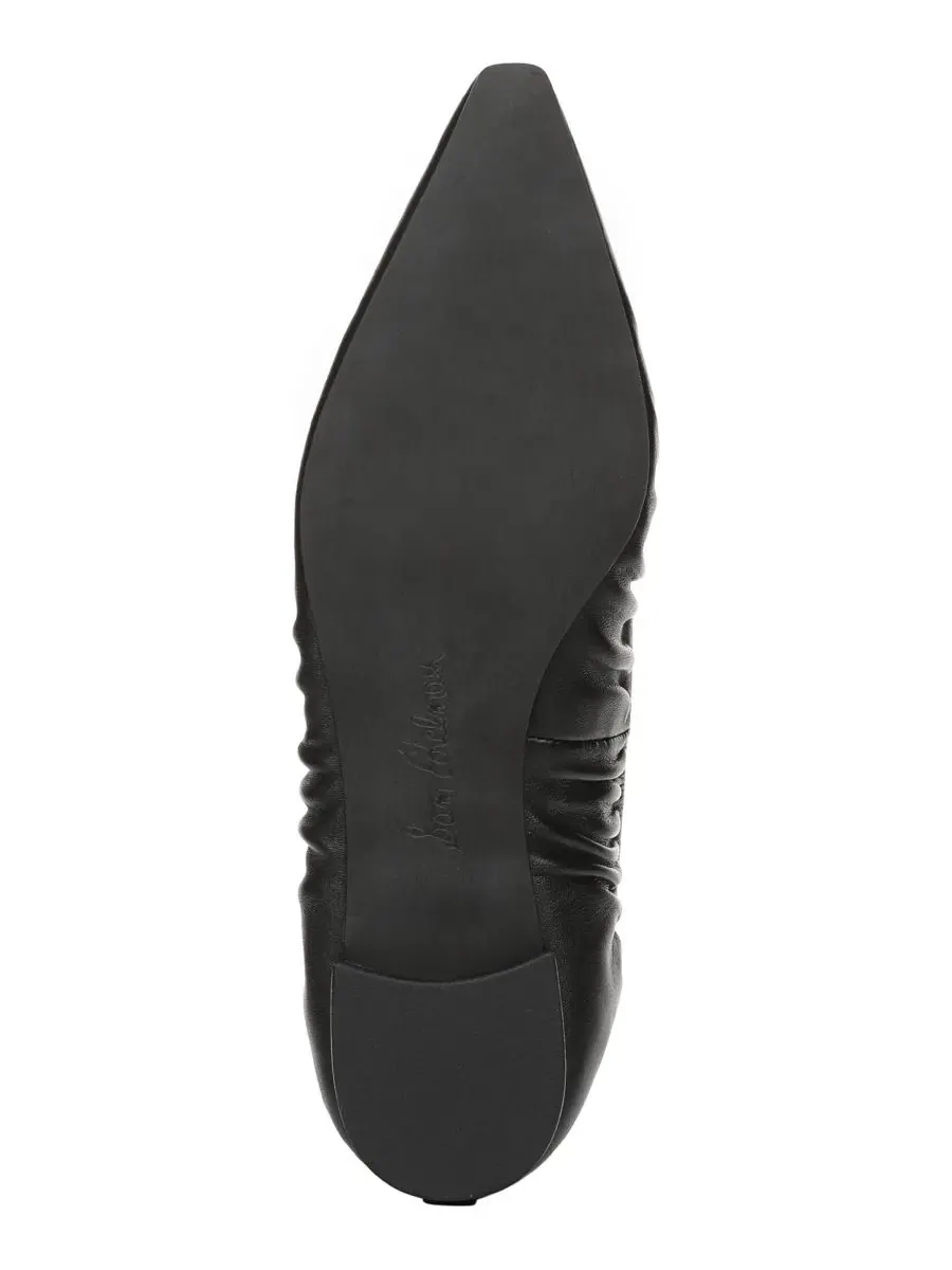 Балетки с острым мысом и драпировкой Essex Sam Edelman — изображение 5 из 5, черный