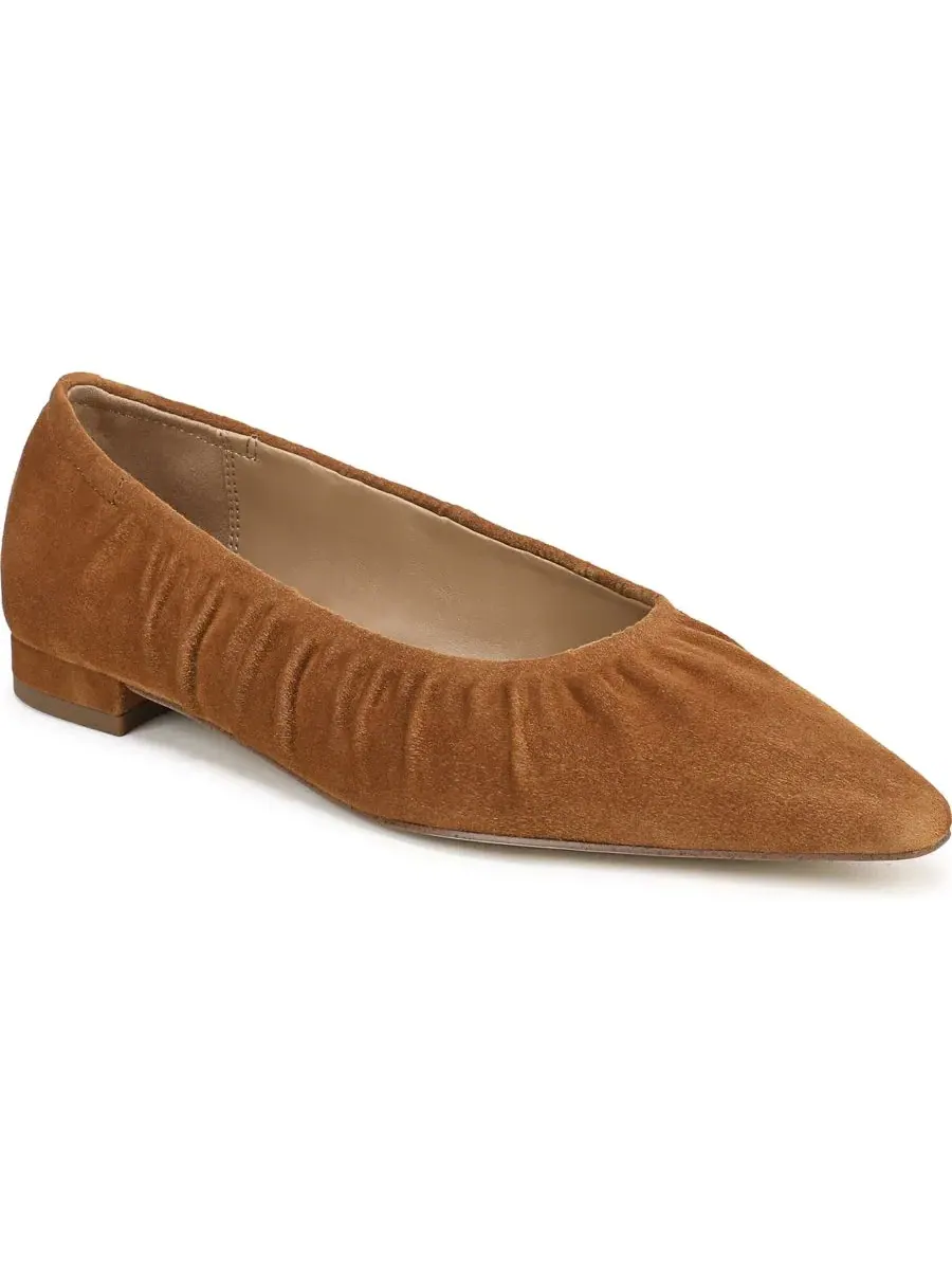 Балетки с острым мысом Essex Sam Edelman, Honey Bourbon Suede