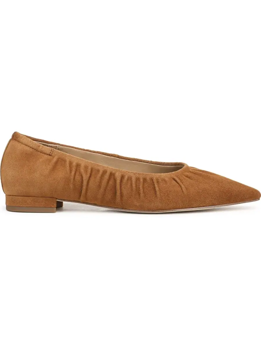 Балетки с острым мысом Essex Sam Edelman, Honey Bourbon Suede — изображение 2 из 5