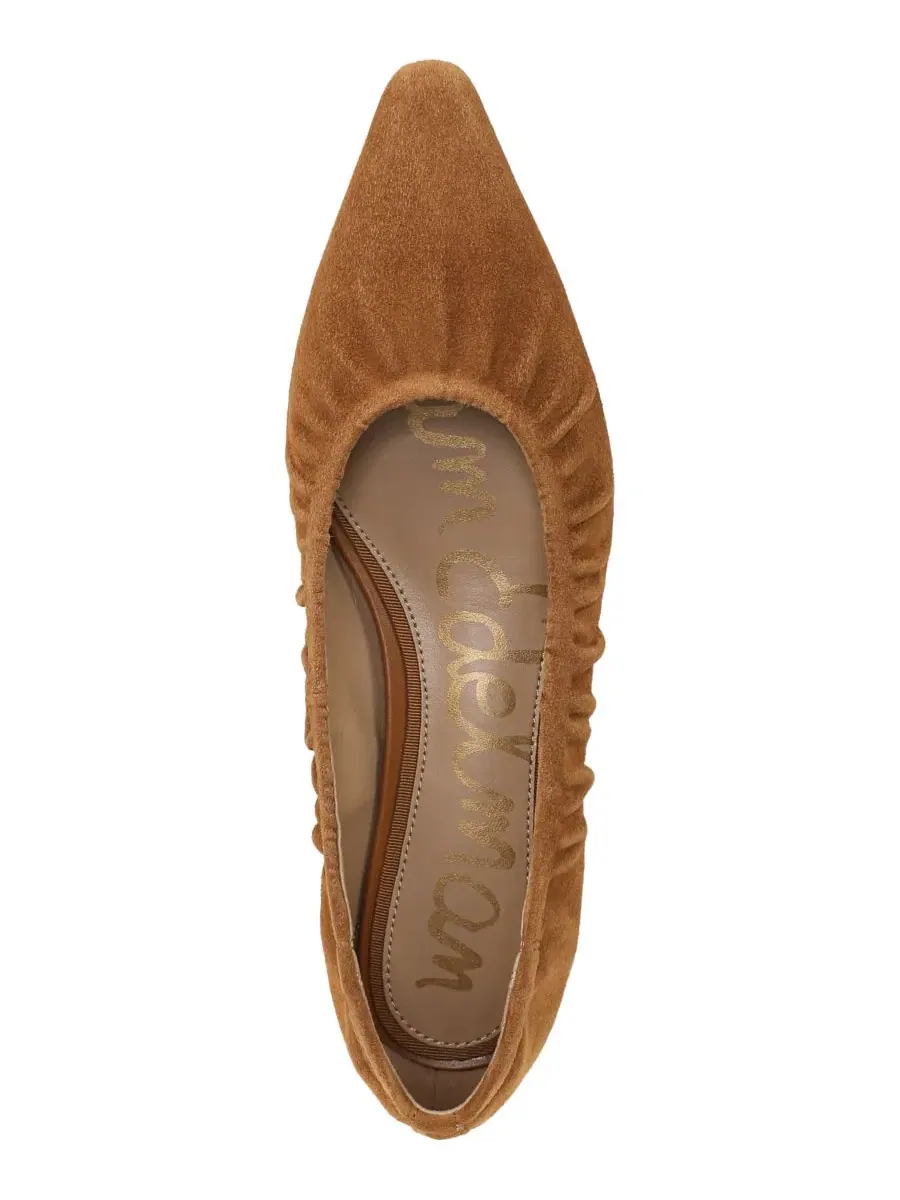 Балетки с острым мысом Essex Sam Edelman, Honey Bourbon Suede — изображение 4 из 5