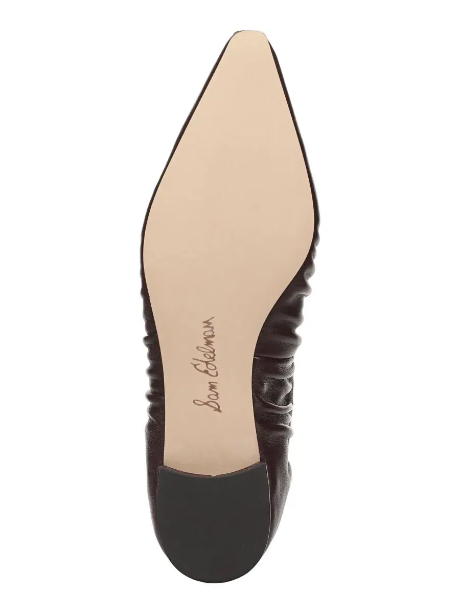 Балетки с острым мысом Sam Edelman — изображение 5 из 5, бордовый