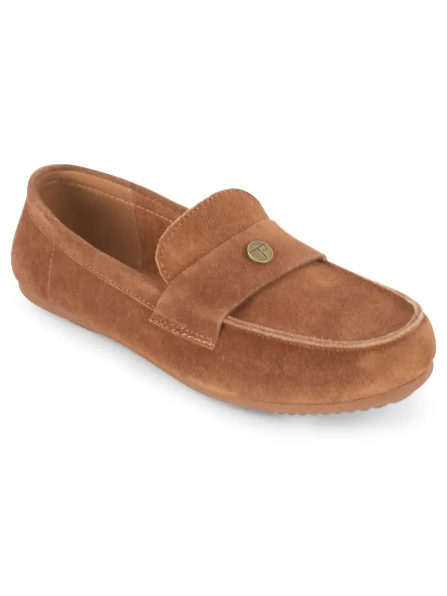 Лоферы Tahari Bendel Suede Slip-On — изображение 1 из 6, цвет виски