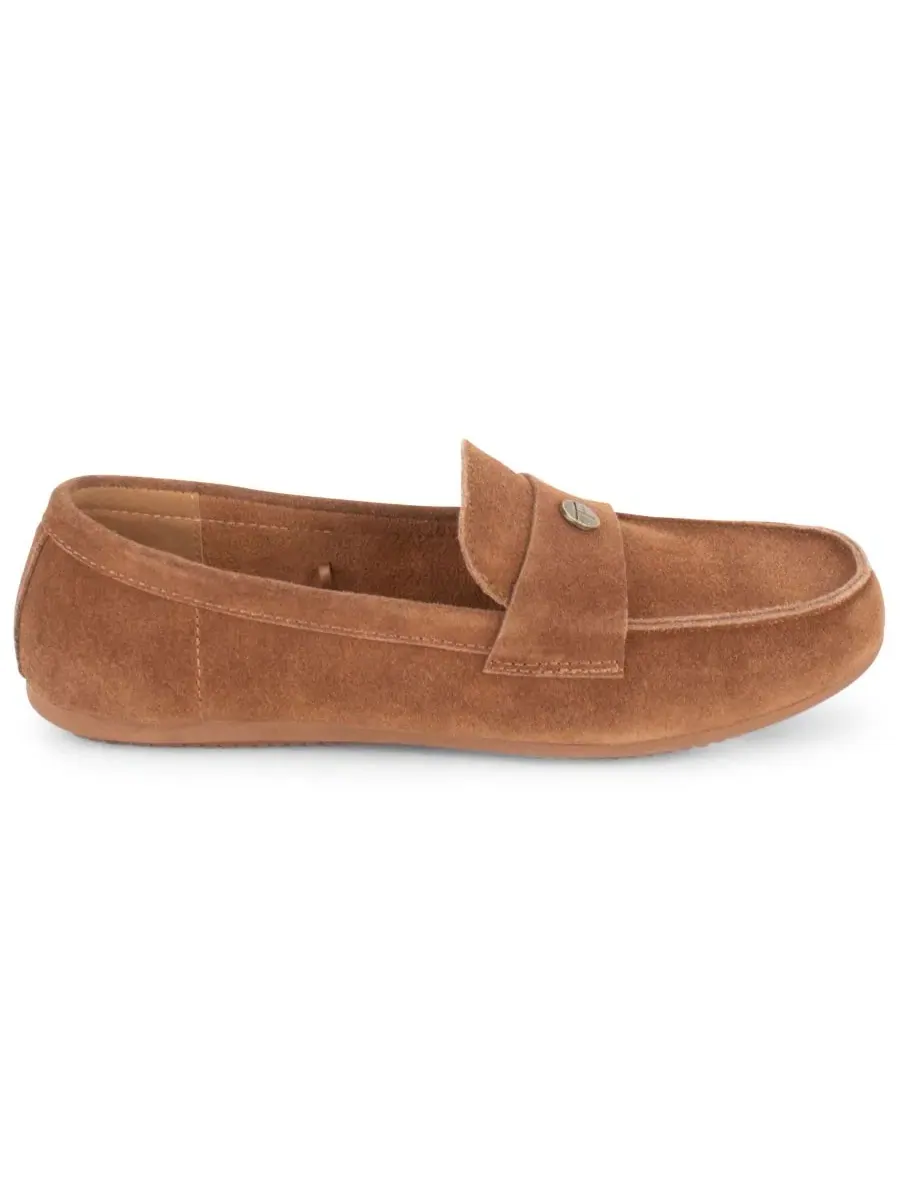Лоферы Tahari Bendel Suede Slip-On — изображение 2 из 6, цвет виски