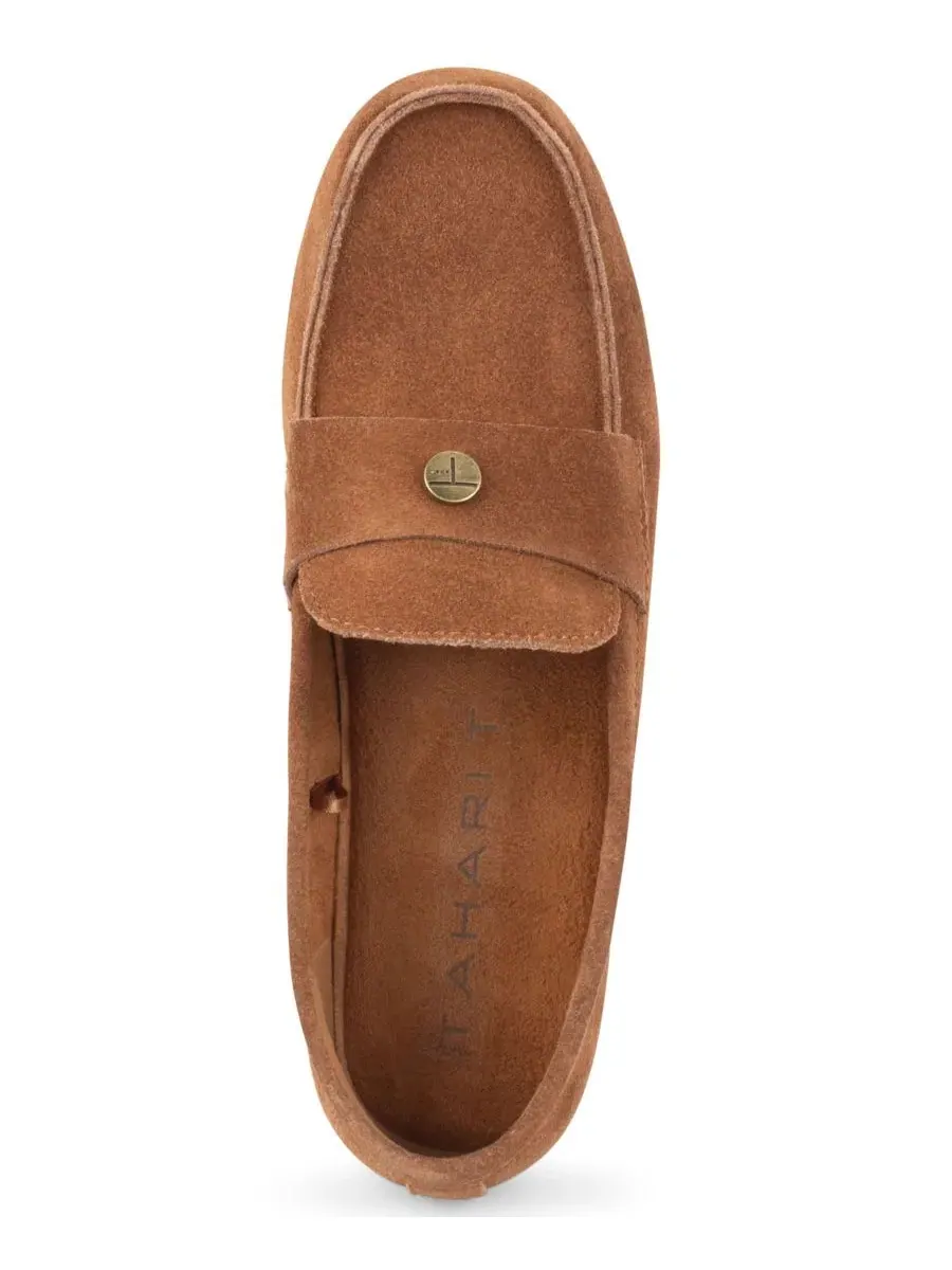 Лоферы Tahari Bendel Suede Slip-On — изображение 4 из 6, цвет виски