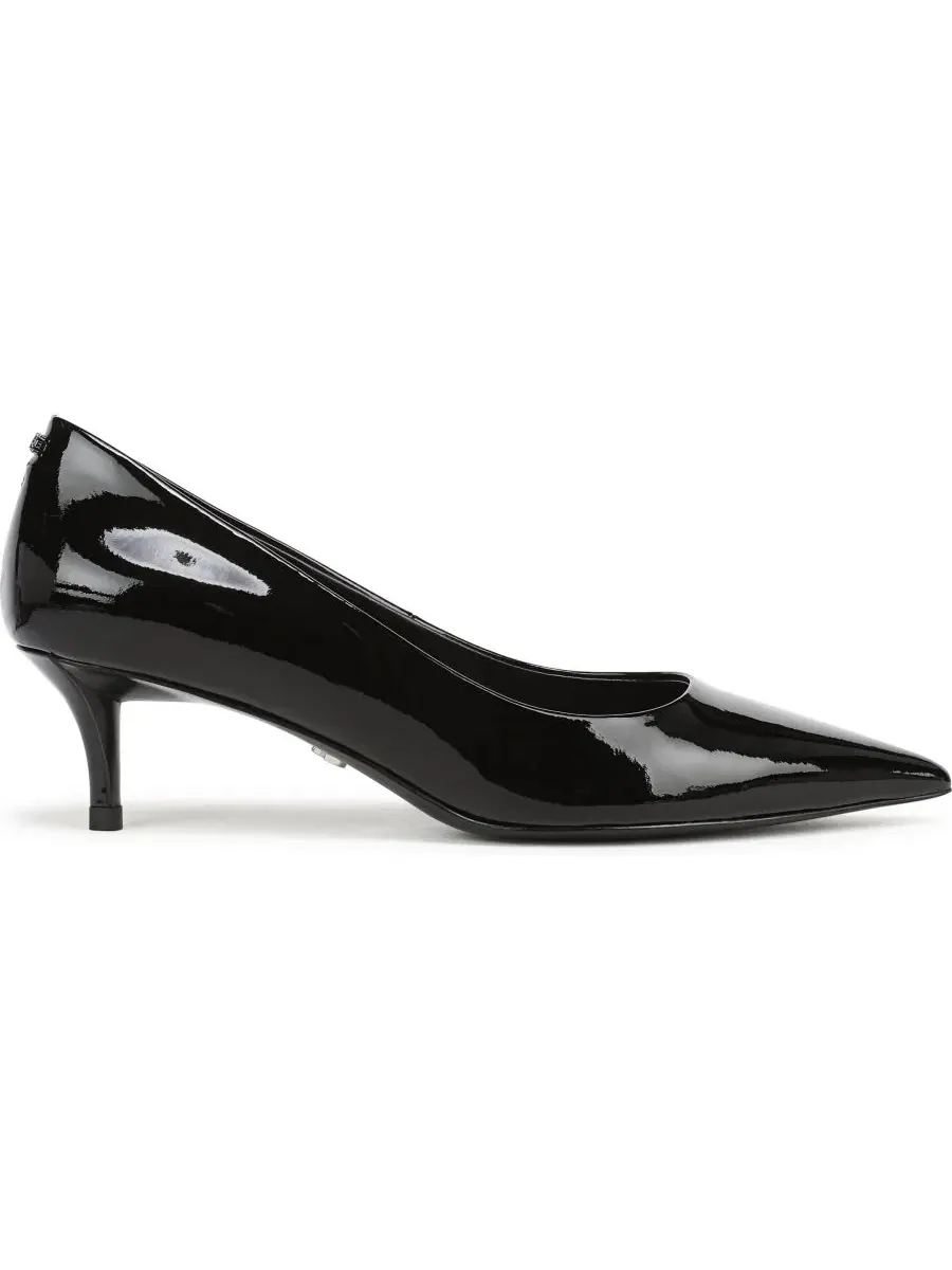 Туфли-лодочки с острым мысом, с каблуком-рюмочкой Sam Edelman — изображение 2 из 5, черный