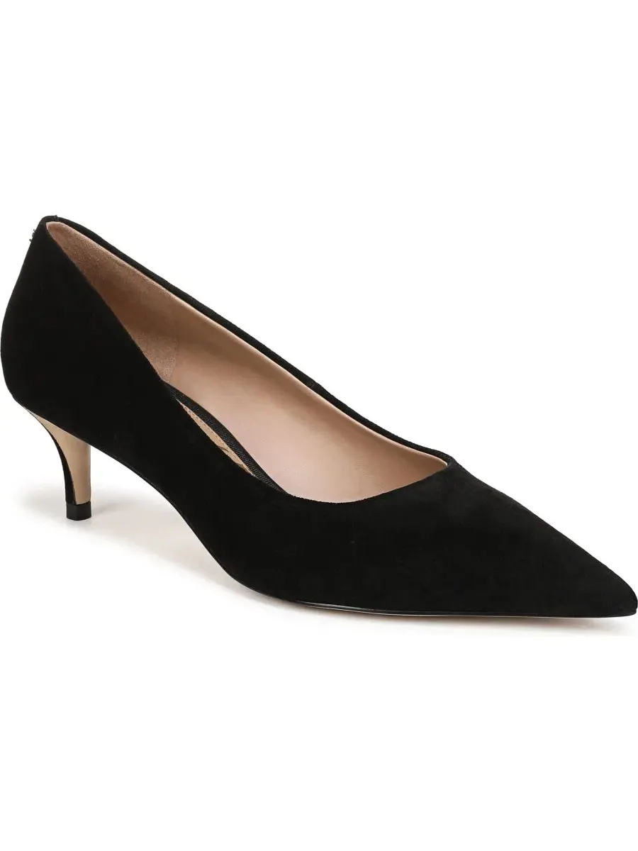 Туфли-лодочки на каблуке-рюмочке с острым мысом Sam Edelman — изображение 1 из 5, черный