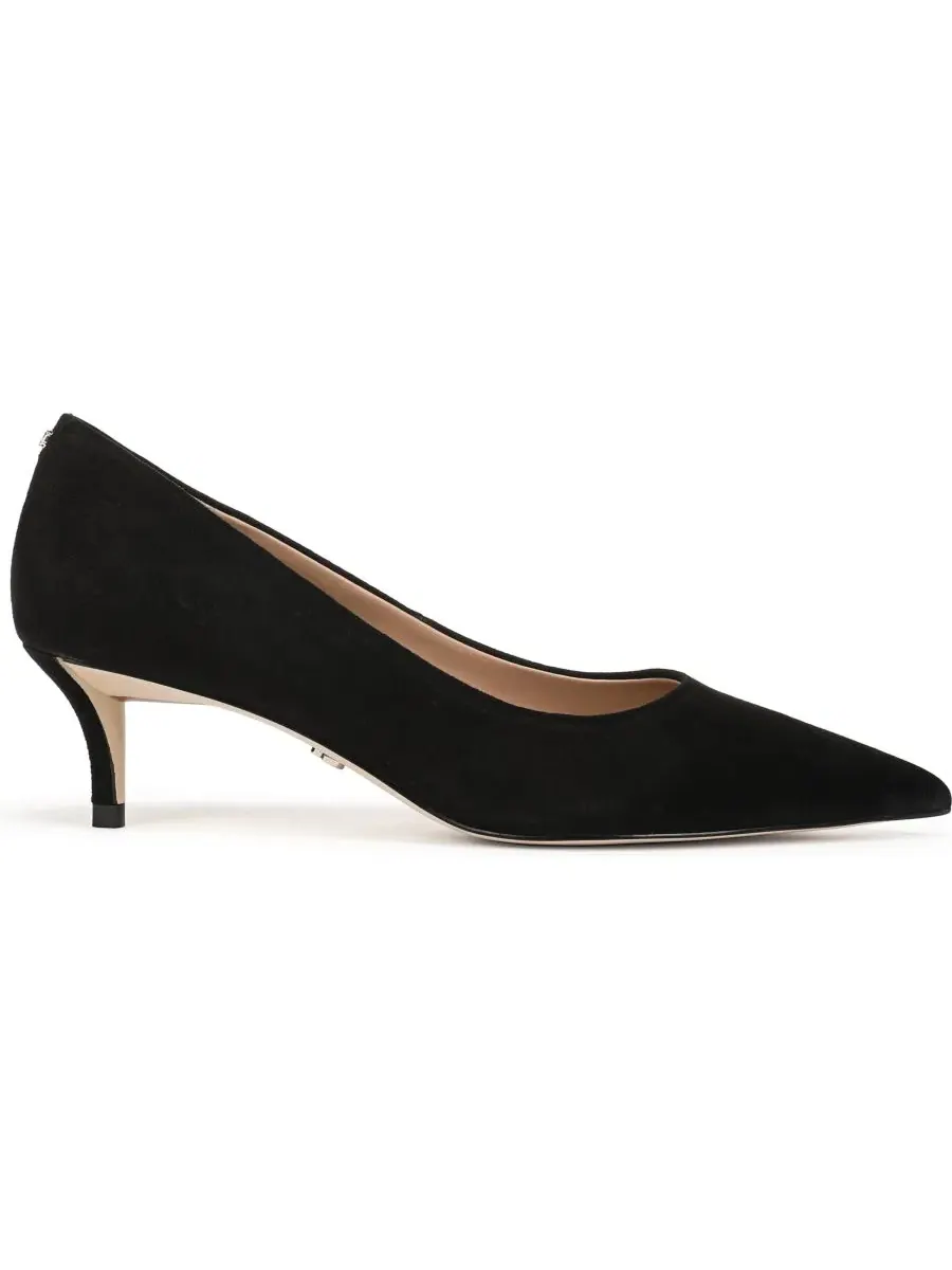 Туфли-лодочки на каблуке-рюмочке с острым мысом Sam Edelman — изображение 2 из 5, черный