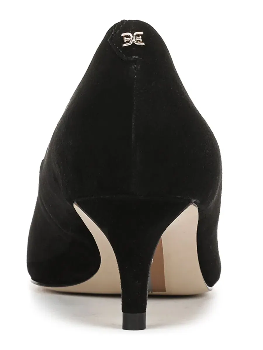 Туфли-лодочки на каблуке-рюмочке с острым мысом Sam Edelman — изображение 3 из 5, черный