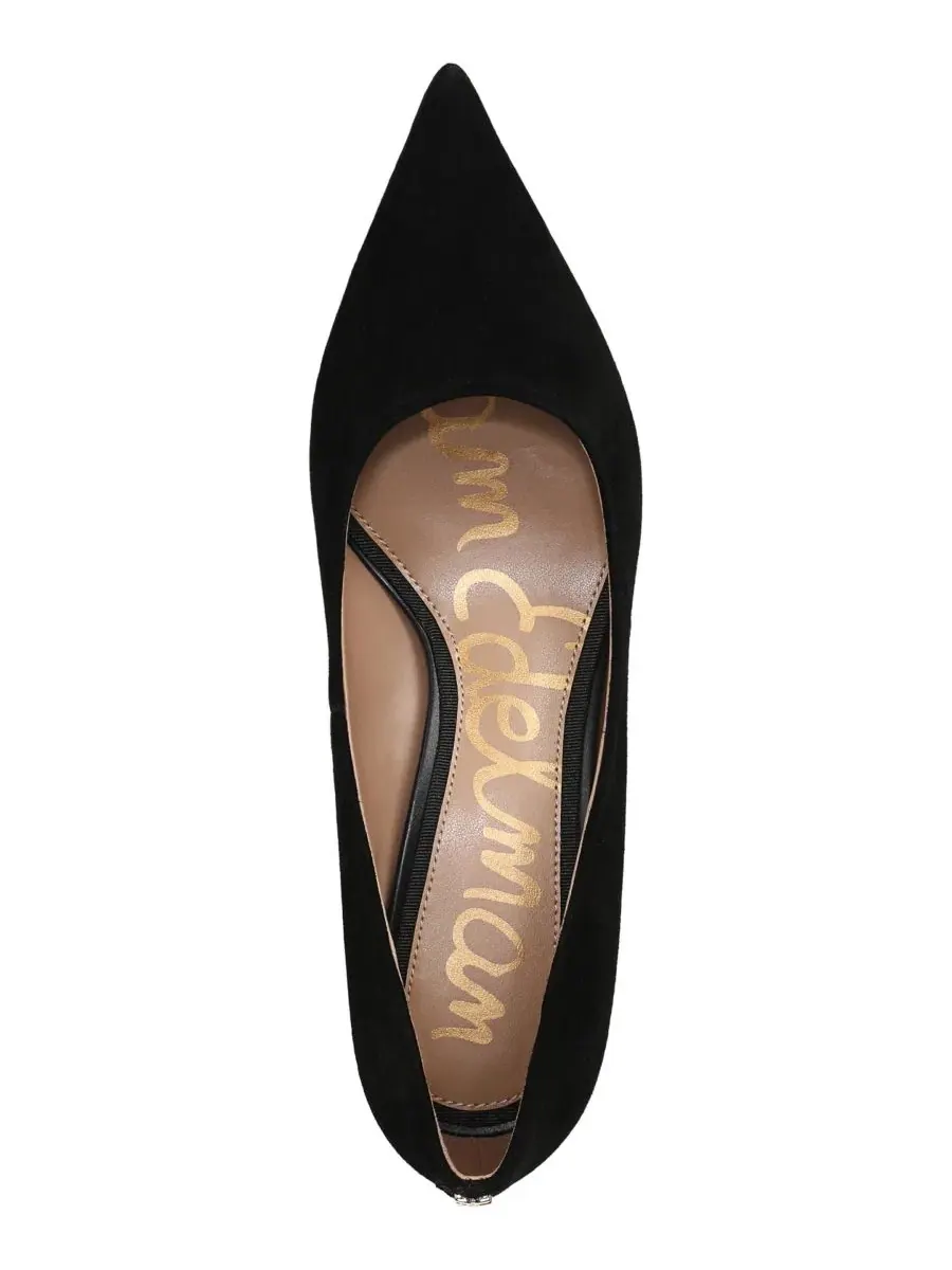 Туфли-лодочки на каблуке-рюмочке с острым мысом Sam Edelman — изображение 4 из 5, черный