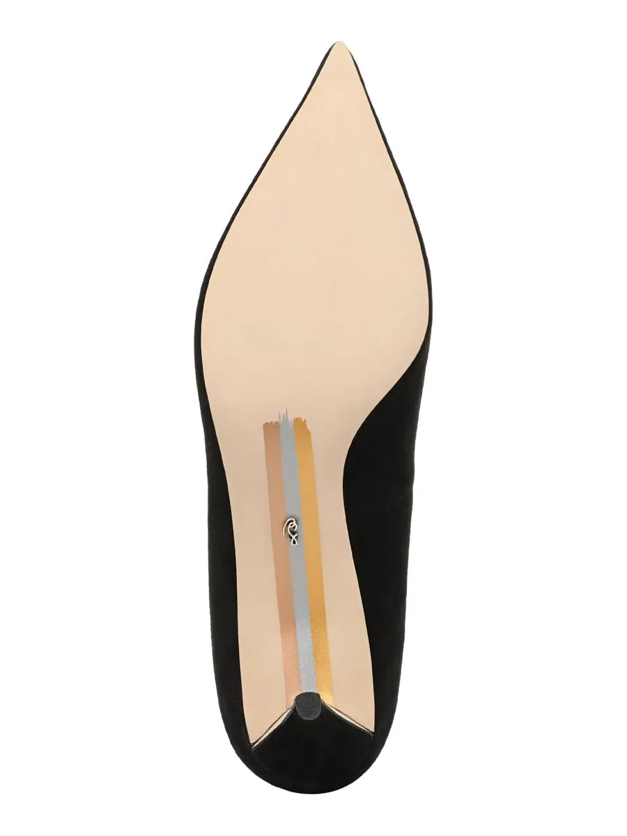 Туфли-лодочки на каблуке-рюмочке с острым мысом Sam Edelman — изображение 5 из 5, черный
