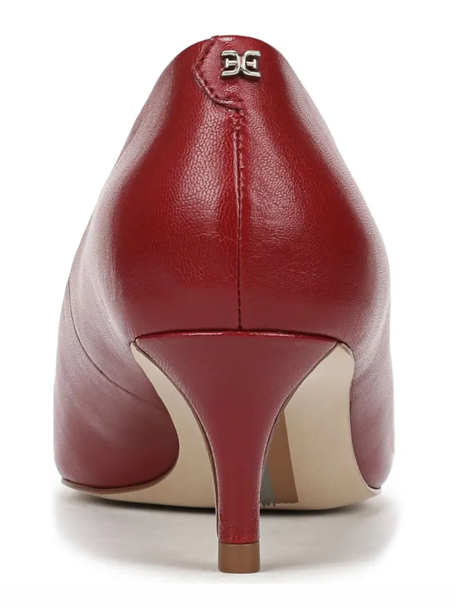 Туфли-лодочки с острым мысом и каблуком-рюмочкой Summer Pointed Toe Pump Sam Edelman — изображение 3 из 5, красный