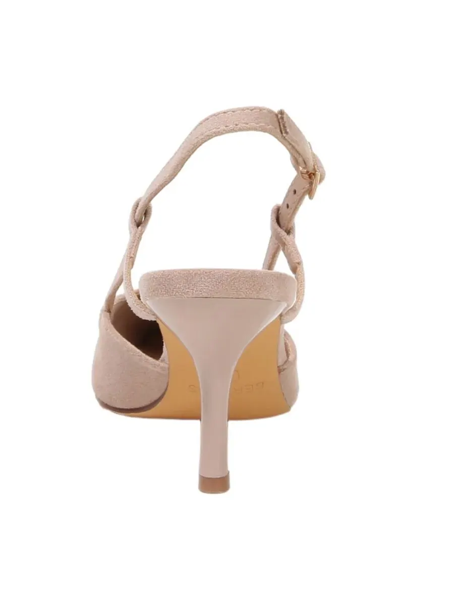 Туфли-лодочки Carmella Pointed Toe Slingback Heels BERNESS — изображение 3 из 6, бежевый