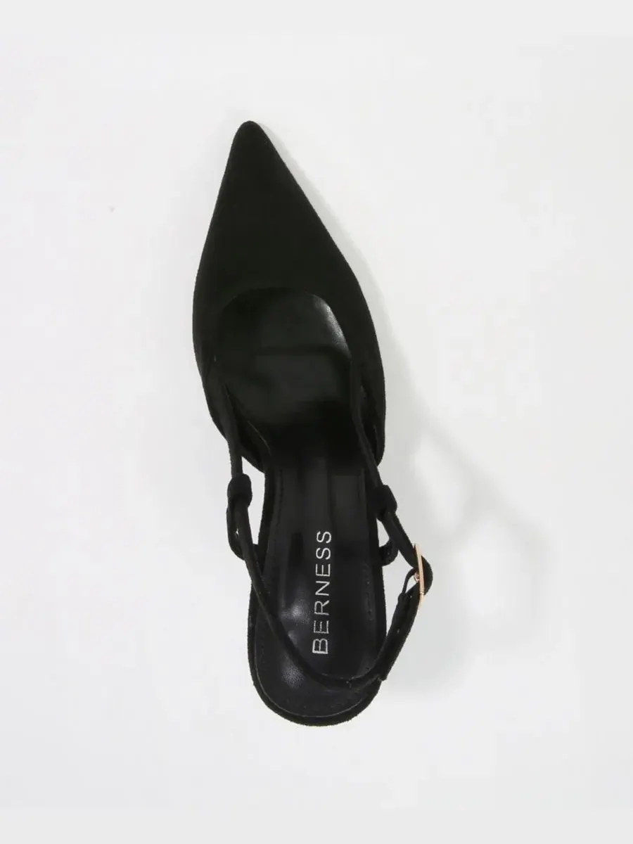 Туфли-лодочки Carmella Pointed Toe Slingback BERNESS — изображение 4 из 6, черный