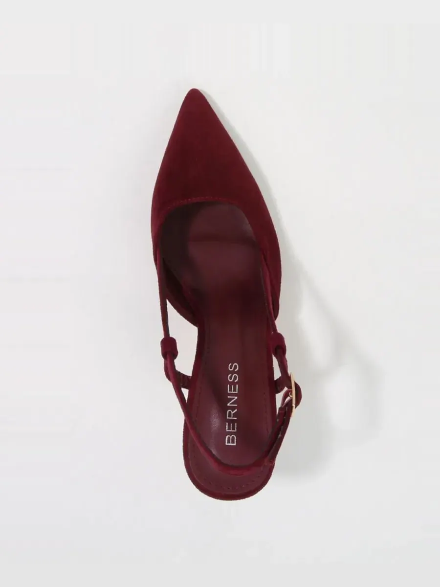 Туфли-лодочки Carmella Pointed Toe Slingback Heels BERNESS — изображение 4 из 6, красный