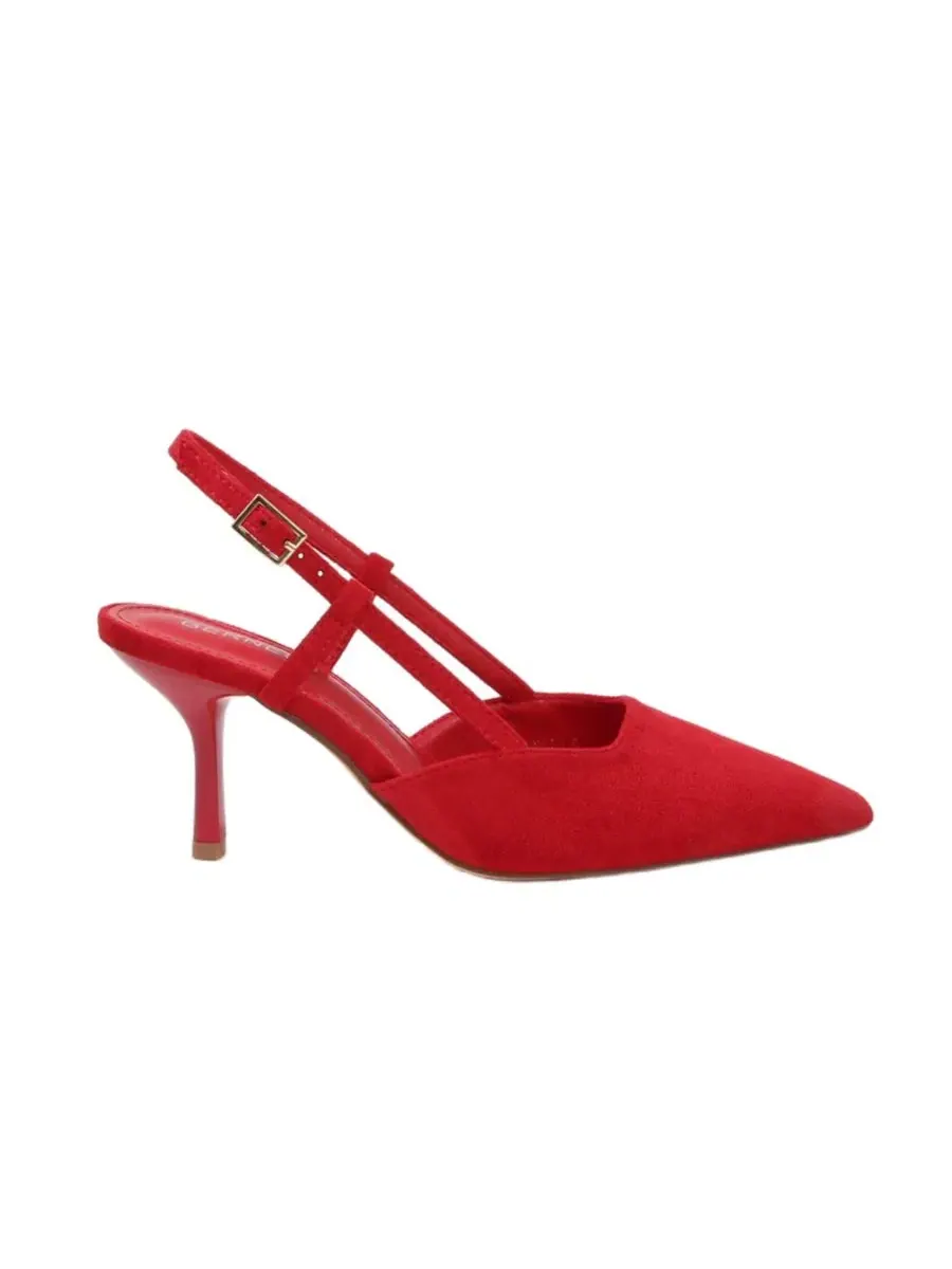 Туфли-лодочки Carmella Pointed Toe Slingback Heels BERNESS — изображение 2 из 6, красный