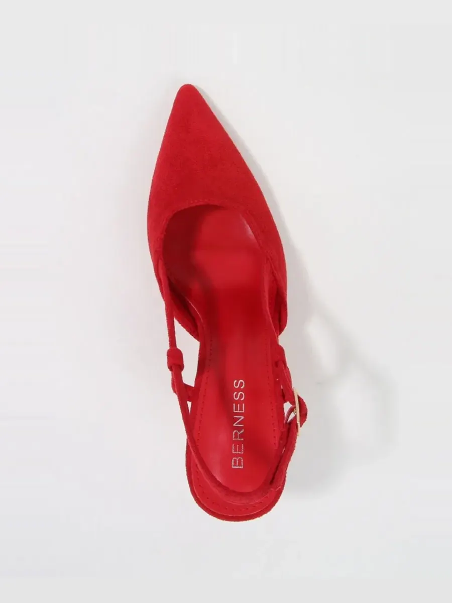 Туфли-лодочки Carmella Pointed Toe Slingback Heels BERNESS — изображение 4 из 6, красный