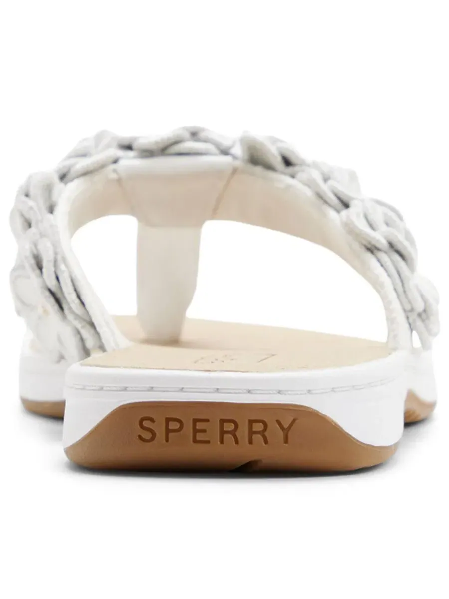Сандалии Seafish Floral с ремешком и цветком Sperry — изображение 3 из 5, белый
