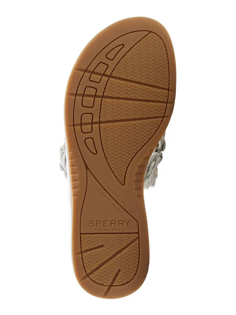 Сандалии Seafish Floral с ремешком и цветком Sperry — изображение 5 из 5, белый