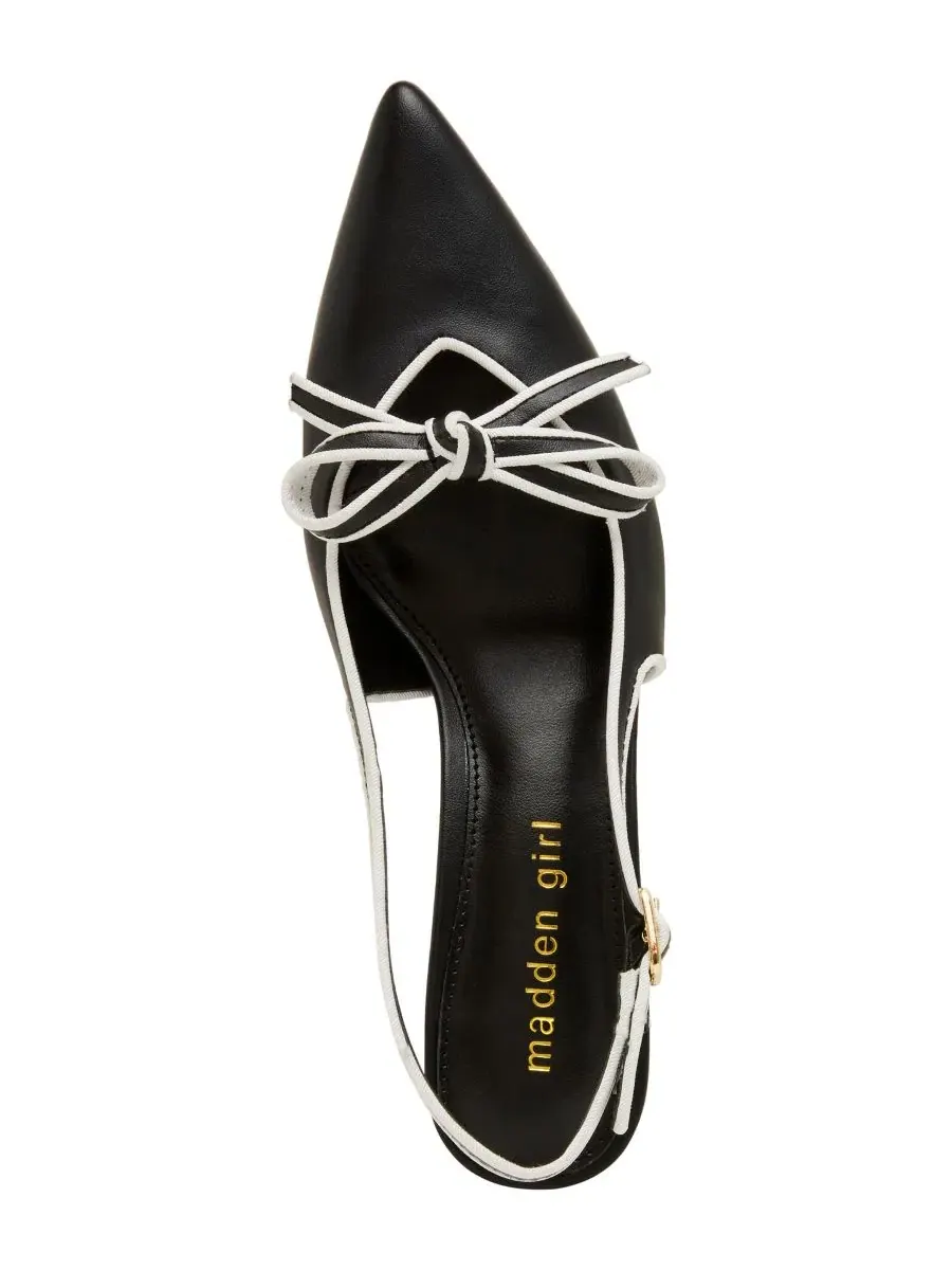 Туфли-лодочки Kenny Bow Slingback с бантом Madden Girl — изображение 4 из 6, черный мульти