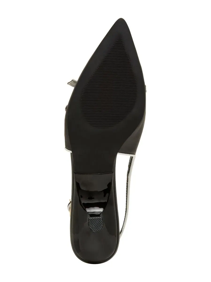 Туфли-лодочки Kenny Bow Slingback с бантом Madden Girl — изображение 5 из 6, черный мульти