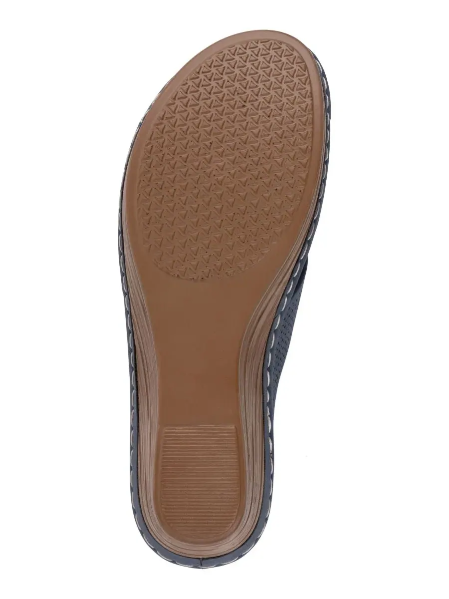 Женские босоножки-сандалии Nylie Slip-On Wedge GC Shoes — изображение 5 из 5, темно-синий
