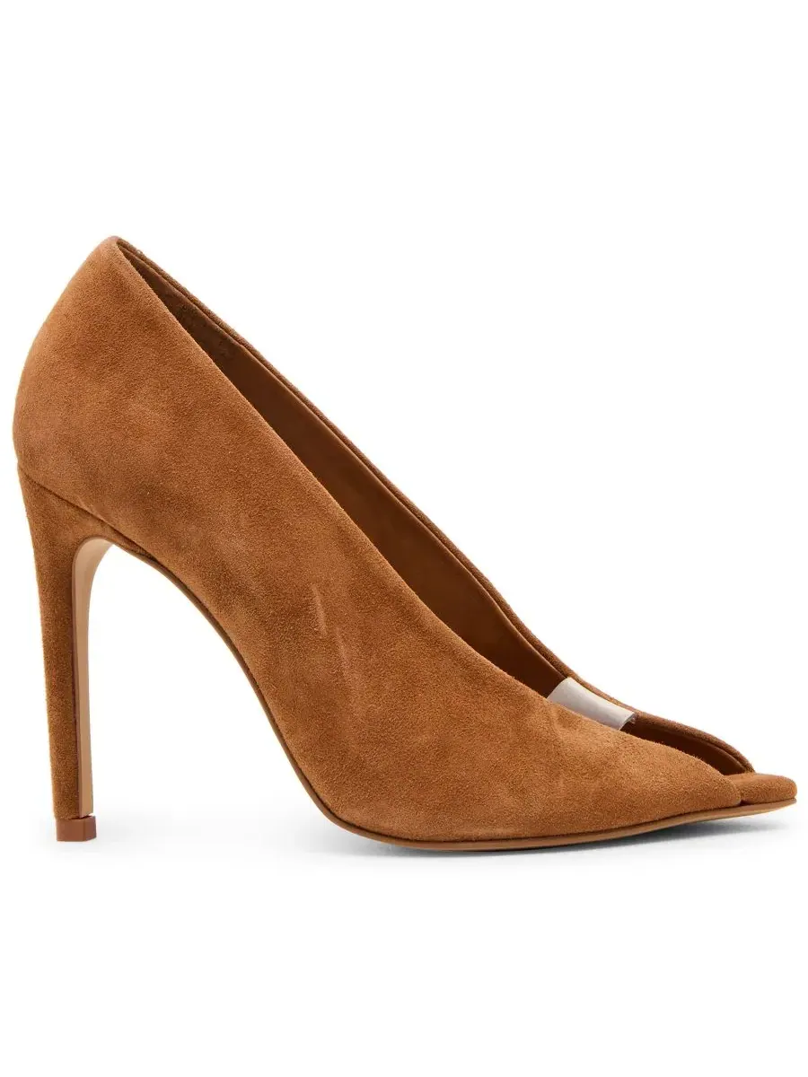 Туфли-лодочки с открытым мысом Santino Steve Madden — изображение 2 из 7, каштановый