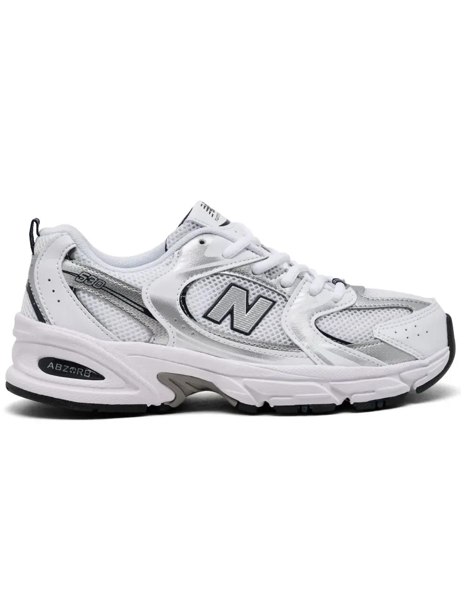 Детские повседневные кроссовки Big Kids 530 от Finish Line New Balance — изображение 2 из 6, белый