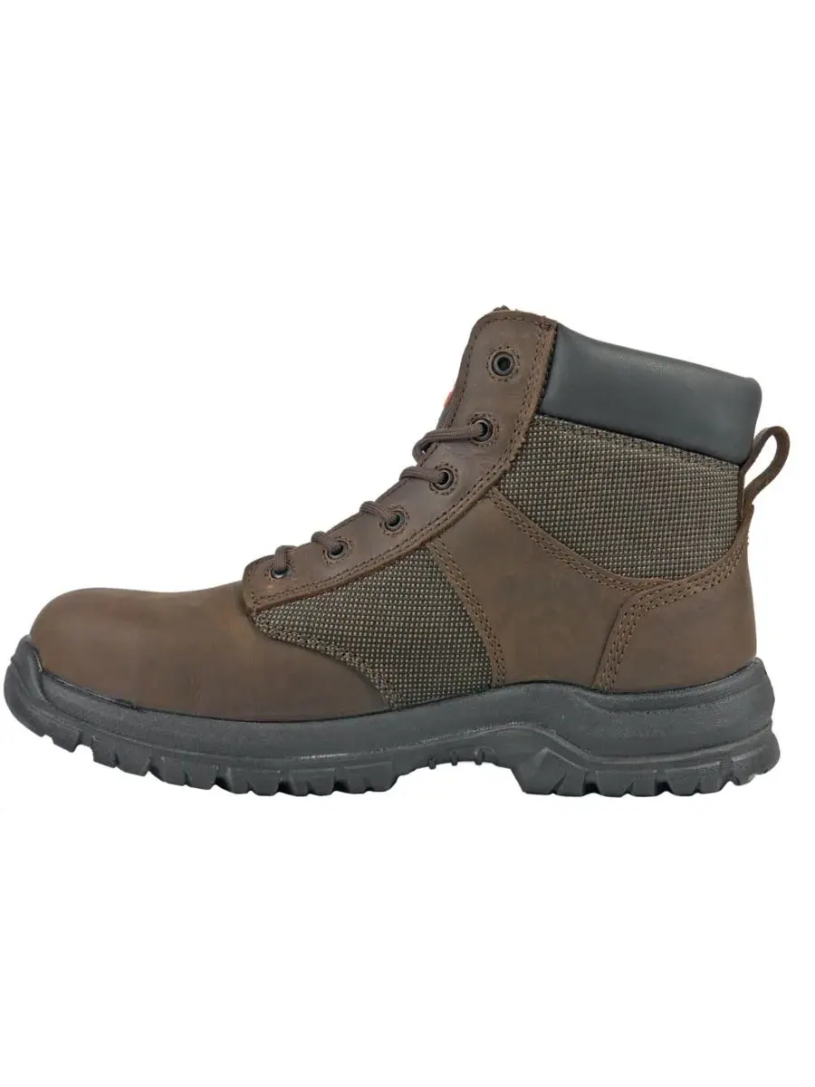 Мужские рабочие ботинки Carter с 6-дюймовым стальным носком Hoss Boot Company — изображение 3 из 6, коричневый