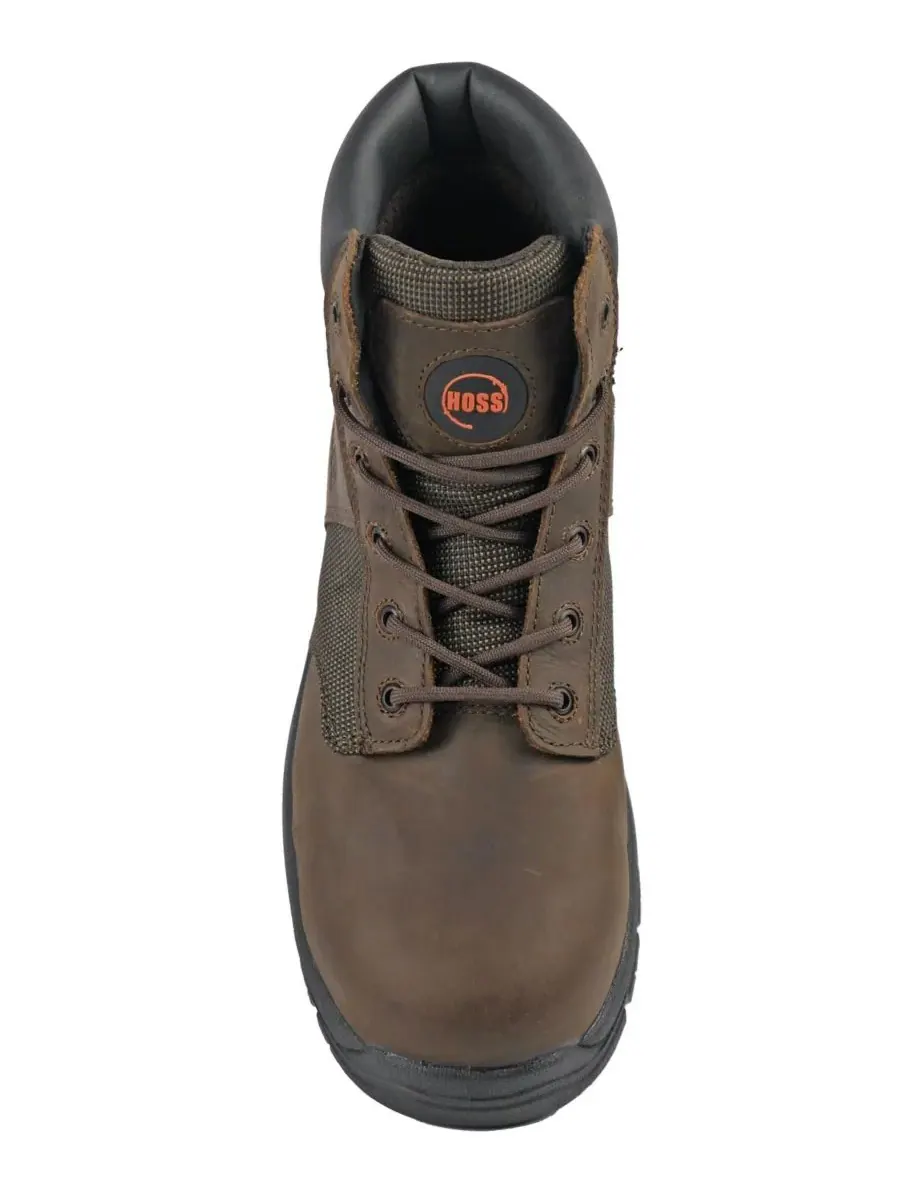 Мужские рабочие ботинки Carter с 6-дюймовым стальным носком Hoss Boot Company — изображение 6 из 6, коричневый