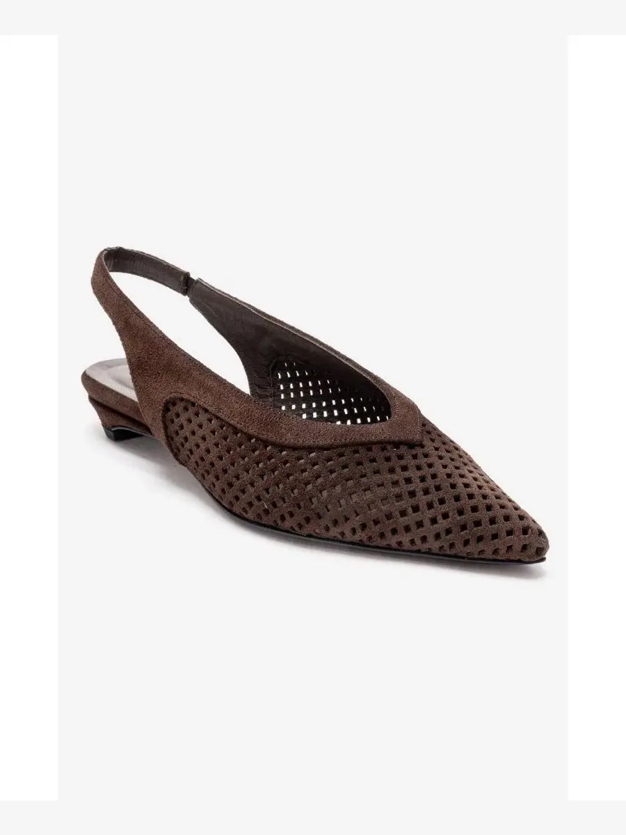 Женские кожаные туфли-лодочки Lieve с открытой пяткой Forever & Always Shoes