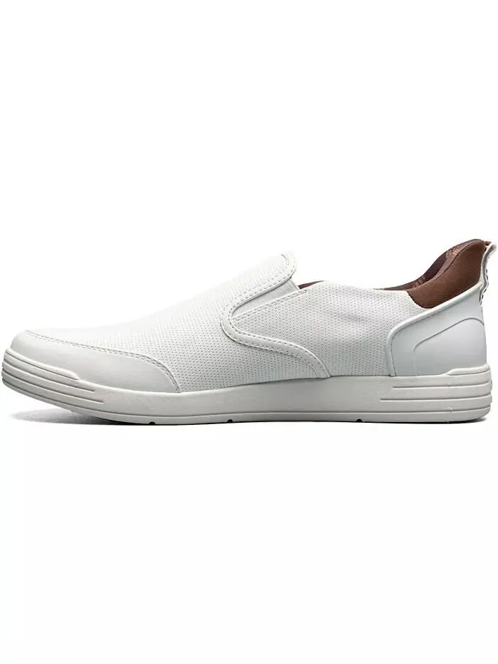 Мужские кроссовки Kore City Walk EZ Moc Toe Slip On Nunn Bush — изображение 3 из 7, белый