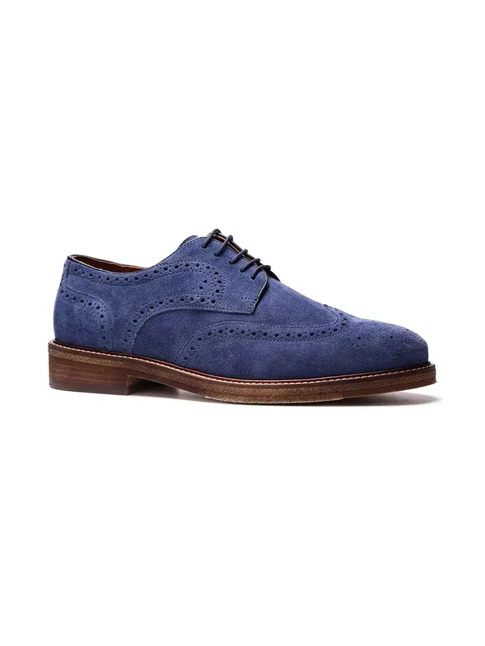 Мужские дерби Cambridge Wingtip на шнуровке A. Veer — синий