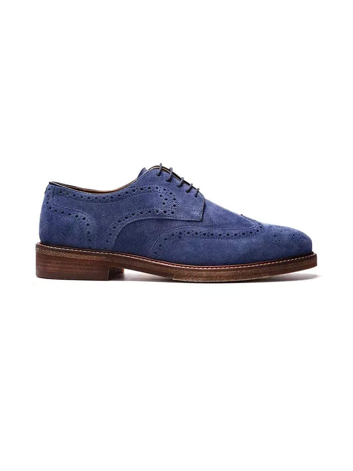 Мужские дерби Cambridge Wingtip на шнуровке A. Veer — изображение 2 из 6, синий