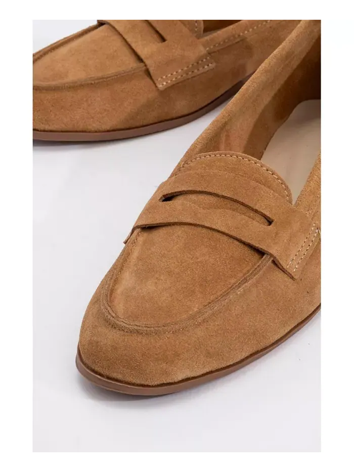 Лоферы Dorothy из кожи Forever & Always Shoes — изображение 2 из 4, коньячный
