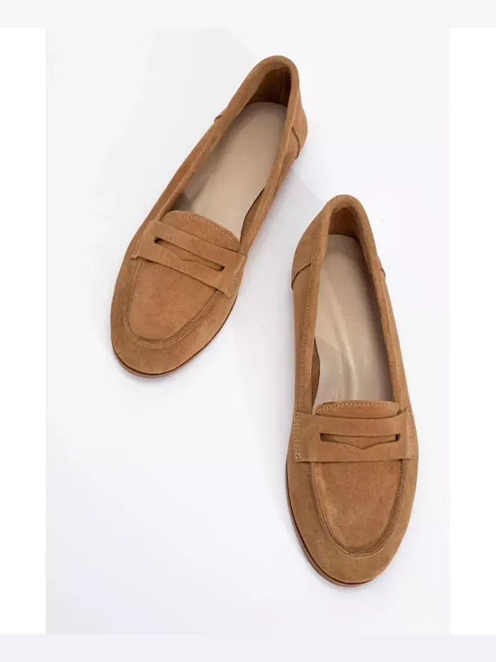 Лоферы Dorothy из кожи Forever & Always Shoes — изображение 4 из 4, коньячный