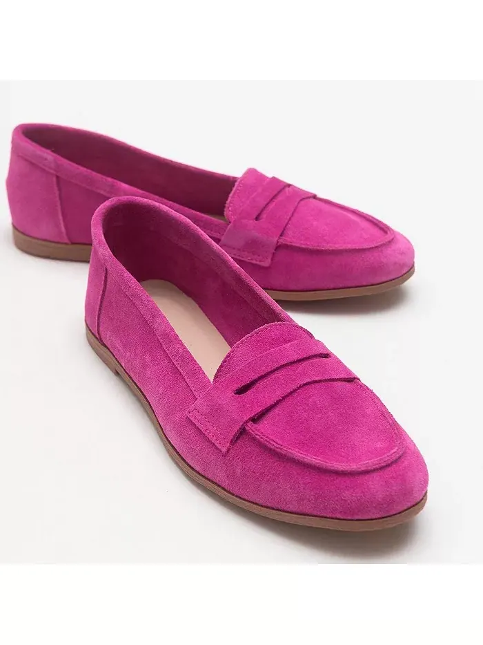 Кожаные лоферы Dorothy Forever & Always Shoes — изображение 1 из 4, розовый