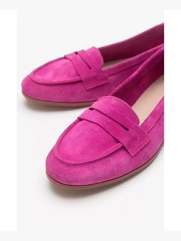 Кожаные лоферы Dorothy Forever & Always Shoes — изображение 3 из 4, розовый