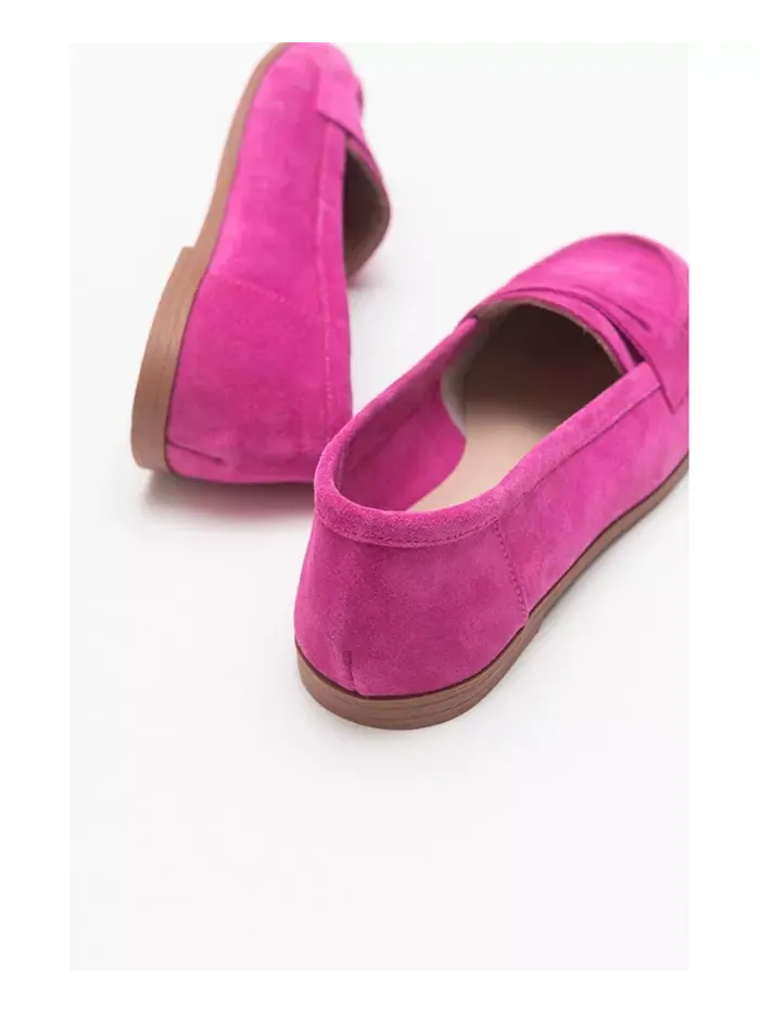 Кожаные лоферы Dorothy Forever & Always Shoes — изображение 4 из 4, розовый