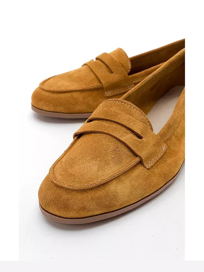 Кожаные лоферы Dorothy Forever & Always Shoes — изображение 3 из 5, желтый