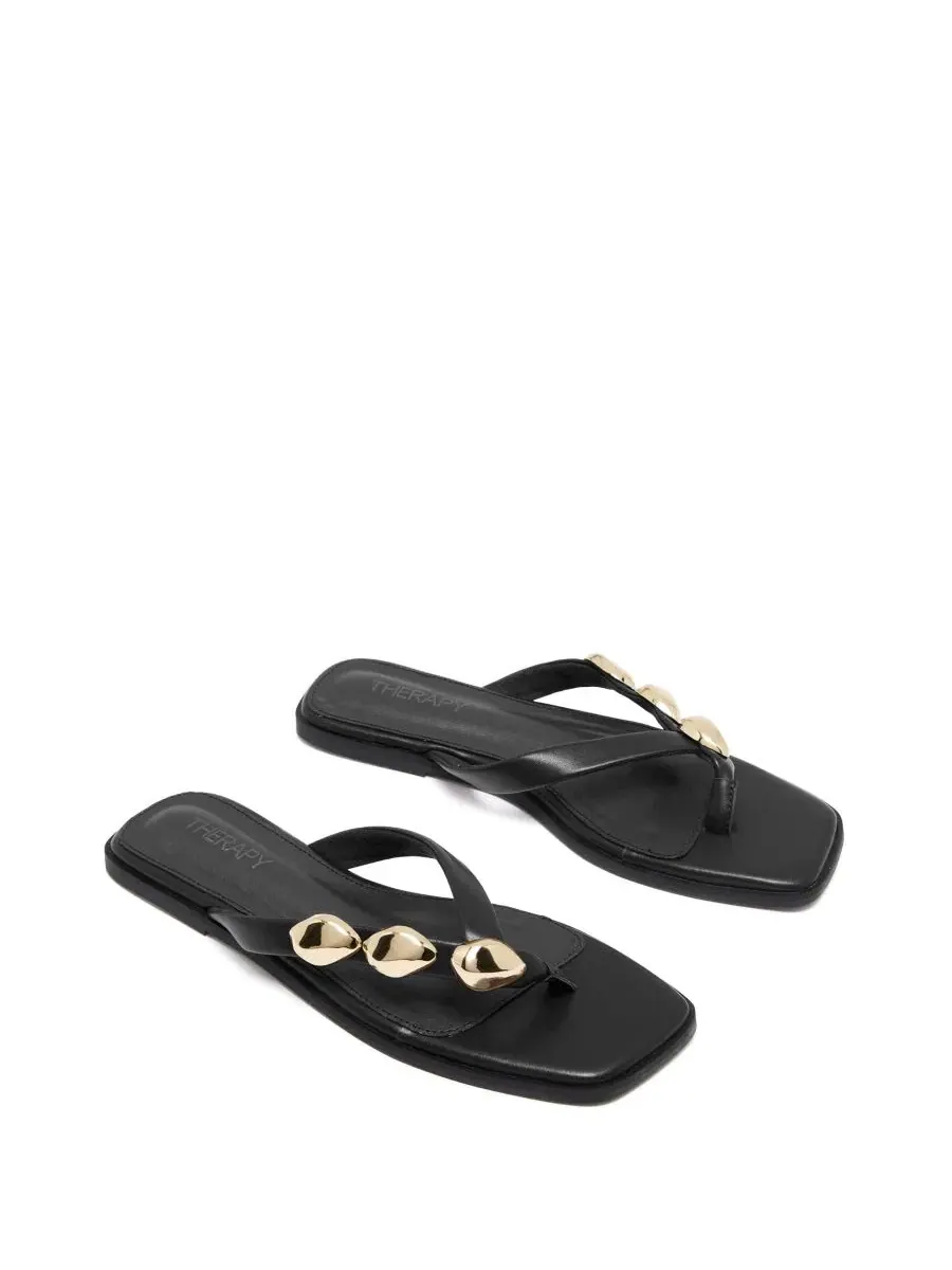 Сандалии-вьетнамки Guise Square Toe Thong Sandal Therapy Australia — черный