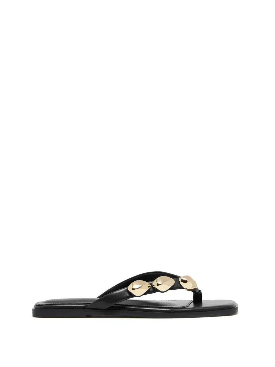 Сандалии-вьетнамки Guise Square Toe Thong Sandal Therapy Australia — изображение 2 из 5, черный