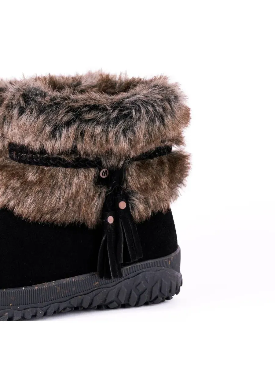 Женские зимние ботинки из замши с мехом, модель Everett 2 Minnetonka — изображение 5 из 7, черный