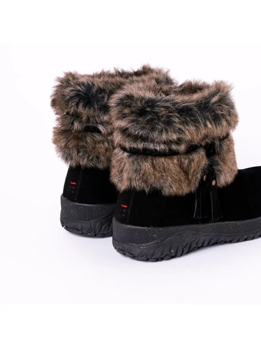 Женские зимние ботинки из замши с мехом, модель Everett 2 Minnetonka — изображение 7 из 7, черный
