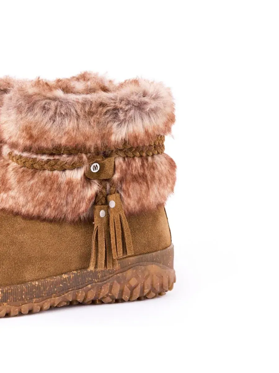 Женские зимние сапоги Everett 2 из замши с искусственным мехом Minnetonka — изображение 5 из 7, коричневый
