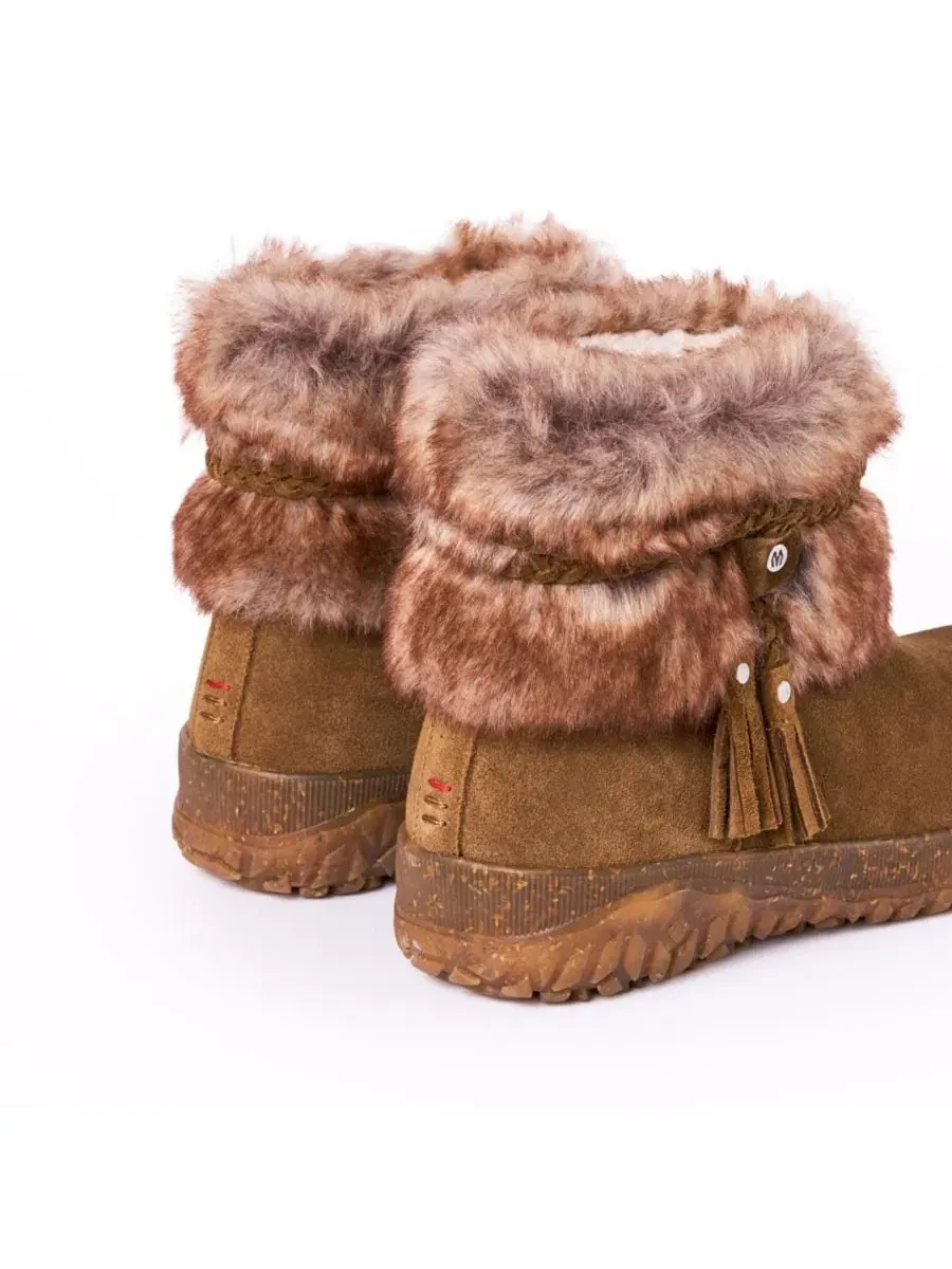 Женские зимние сапоги Everett 2 из замши с искусственным мехом Minnetonka — изображение 7 из 7, коричневый