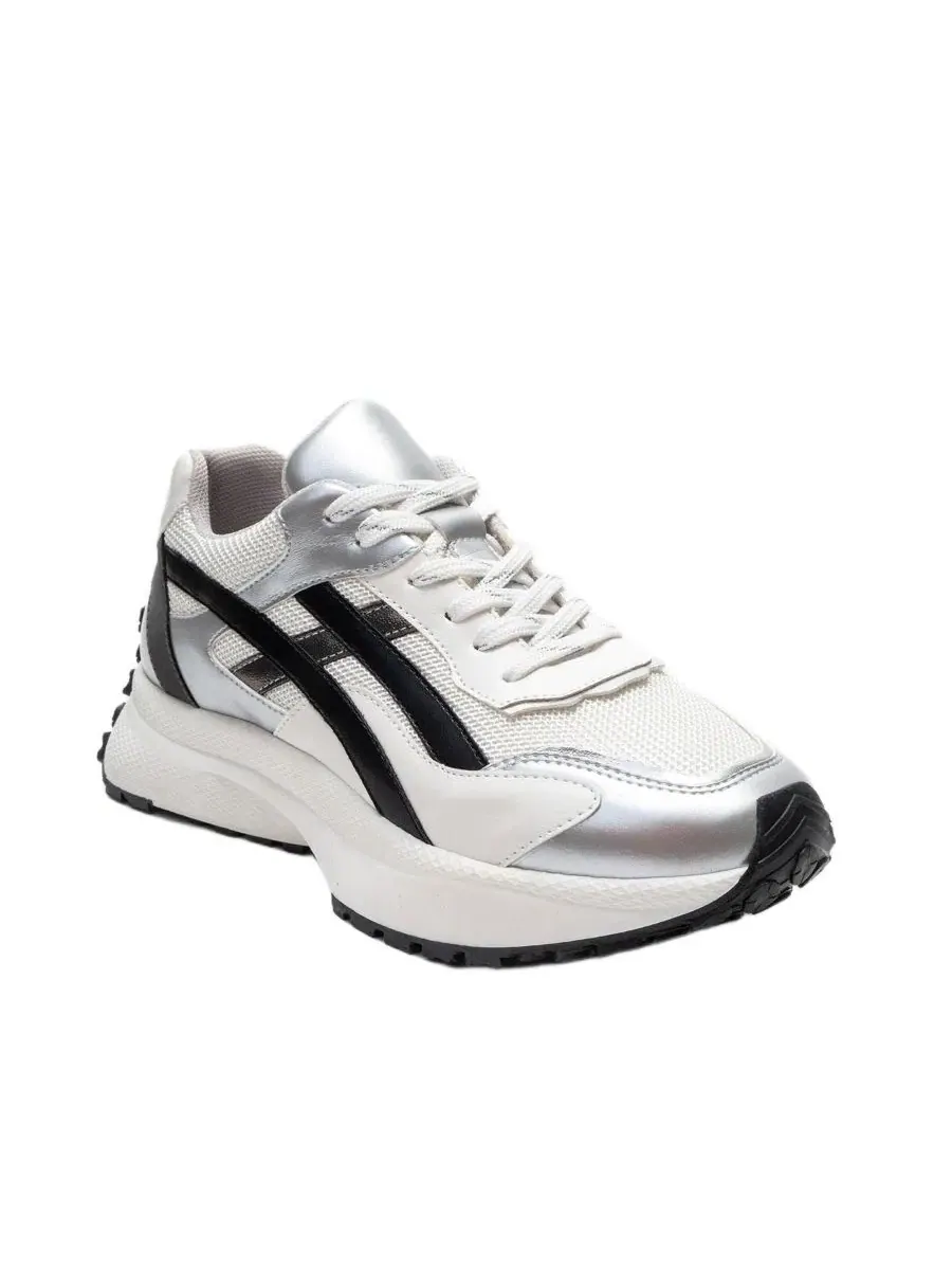 Кроссовки женские с контрастными деталями Calina Prologue Shoes — серебристый